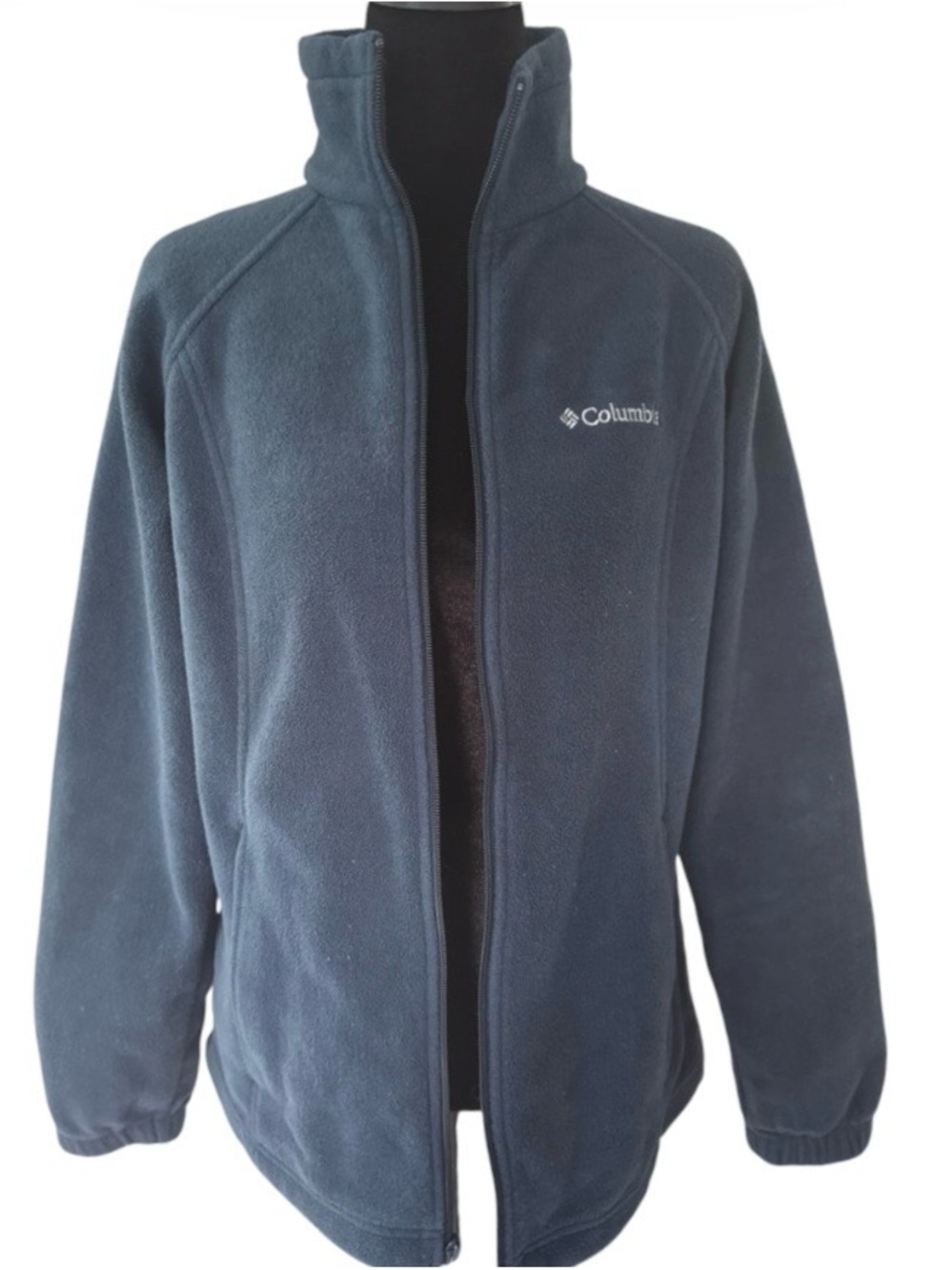 Columbia Benton Springs Fleece Jacket Women’s Size L Navy Blue Full Zip